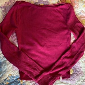 NWT BDG Thermal mauve Long Sleeve Tee Size Small